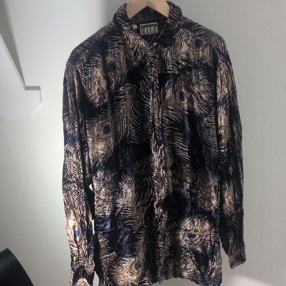 Viscose Peacock Hippie Shirt